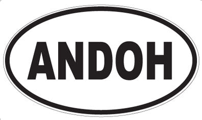 ANDOH - Oval Sticker