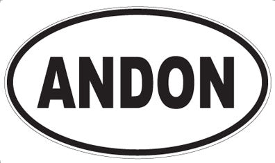ANDON - Oval Sticker