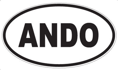 ANDO - Oval Magnet