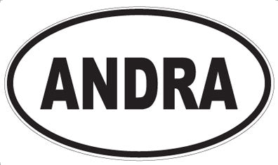 ANDRA - Oval Sticker