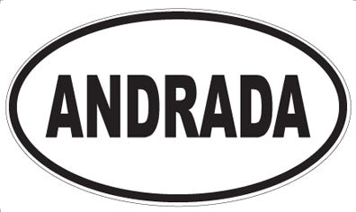 ANDRADA - Oval Sticker