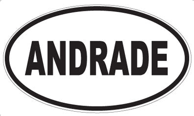 ANDRADE - Oval Sticker
