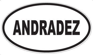 ANDRADEZ - Oval Magnet