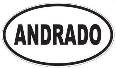 ANDRADO - Oval Sticker