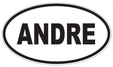 ANDRE - Oval Sticker