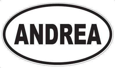 ANDREA - Oval Sticker
