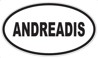 ANDREADIS - Oval Sticker