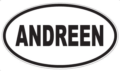 ANDREEN - Oval Magnet