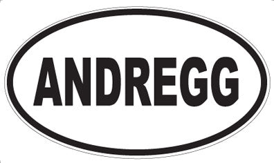 ANDREGG - Oval Sticker