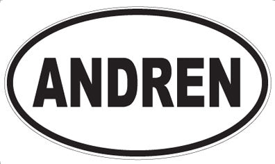 ANDREN - Oval Sticker