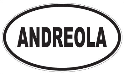 ANDREOLA - Oval Sticker