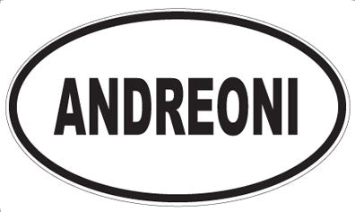 ANDREONI - Oval Sticker