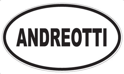 ANDREOTTI - Oval Magnet
