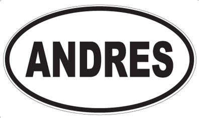 ANDRES - Oval Sticker