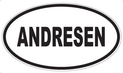 ANDRESEN - Oval Sticker
