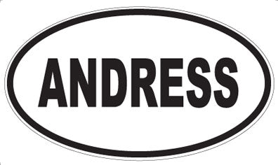 ANDRESS - Oval Sticker