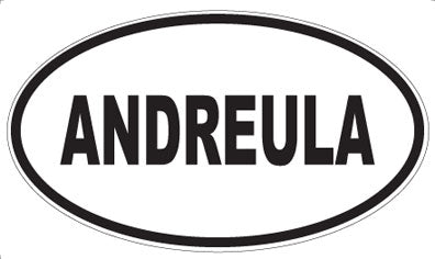 ANDREULA - Oval Sticker