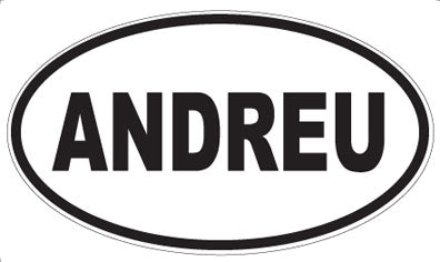 ANDREU - Oval Magnet