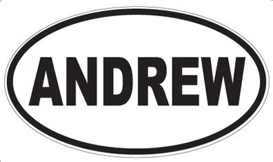 ANDREW - Oval Sticker