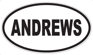 ANDREWS - Oval Magnet
