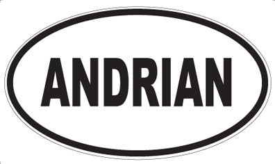 ANDRIAN - Oval Sticker