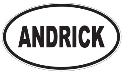 ANDRICK - Oval Sticker