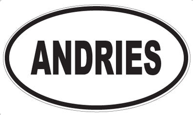 ANDRIES - Oval Sticker