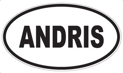 ANDRIS - Oval Sticker