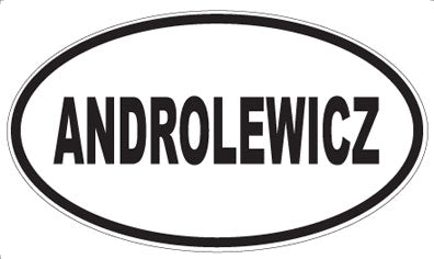 ANDROLEWICZ - Oval Sticker