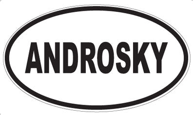 ANDROSKY - Oval Sticker