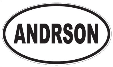 ANDRSON - Oval Sticker