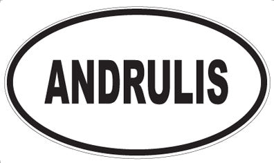 ANDRULIS - Oval Sticker