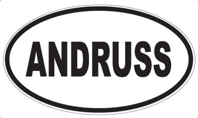ANDRUSS - Oval Magnet