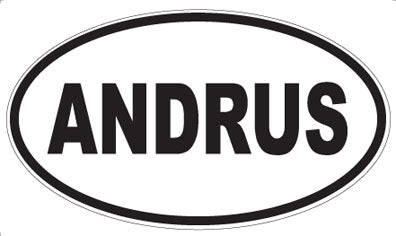 ANDRUS - Oval Magnet