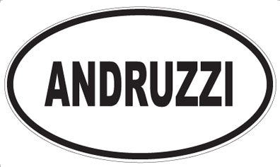 ANDRUZZI - Oval Sticker