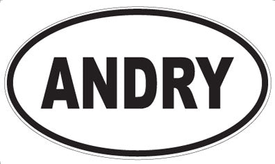 ANDRY - Oval Sticker