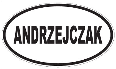 ANDRZEJCZAK - Oval Sticker