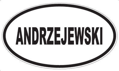 ANDRZEJEWSKI - Oval Magnet