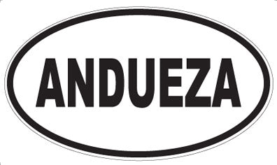 ANDUEZA - Oval Sticker