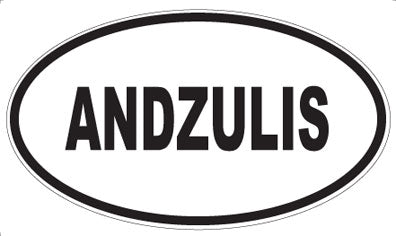 ANDZULIS - Oval Sticker