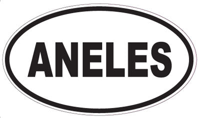 ANELES - Oval Sticker