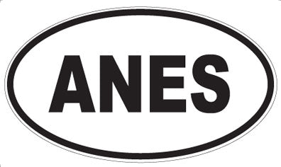 ANES - Oval Magnet