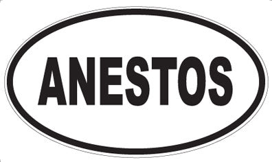 ANESTOS - Oval Magnet