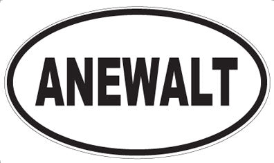 ANEWALT - Oval Magnet