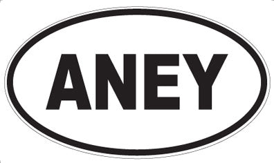 ANEY - Oval Magnet