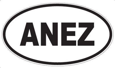 ANEZ - Oval Sticker