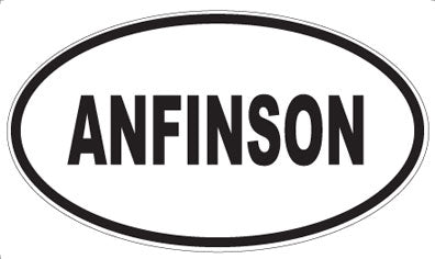 ANFINSON - Oval Magnet