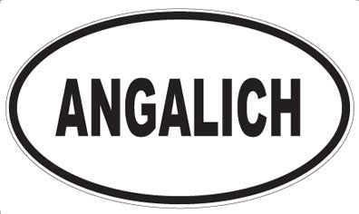 ANGALICH - Oval Sticker
