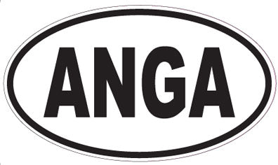 ANGA - Oval Sticker