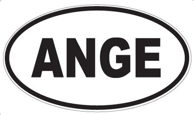 ANGE - Oval Sticker